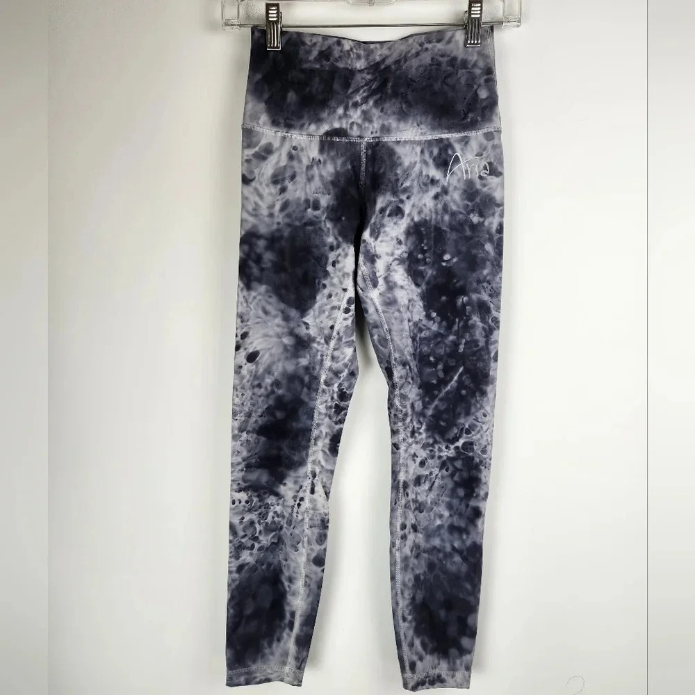 Lululemon Wunder Under High Rise Blue Marbled Leggings Size 4